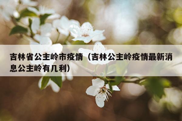吉林省公主岭市疫情（吉林公主岭疫情最新消息公主岭有几利）