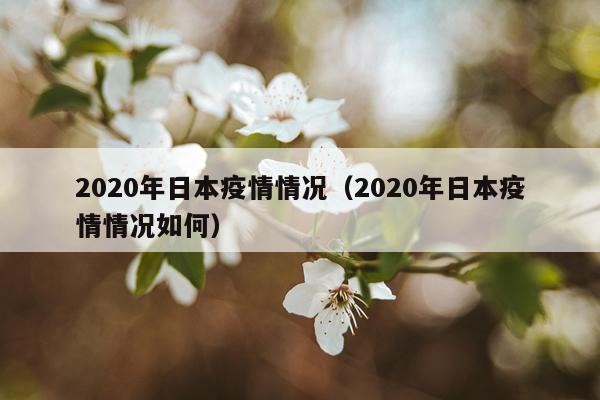 2020年日本疫情情况(2020年日本疫情情况如何)