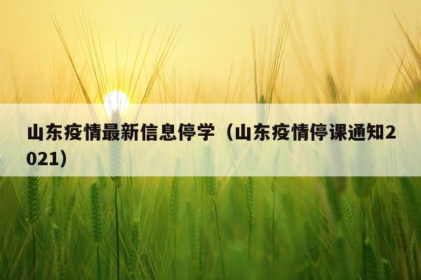 山东疫情最新信息停学（山东疫情停课通知2021）