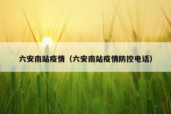 六安南站疫情（六安南站疫情防控电话）