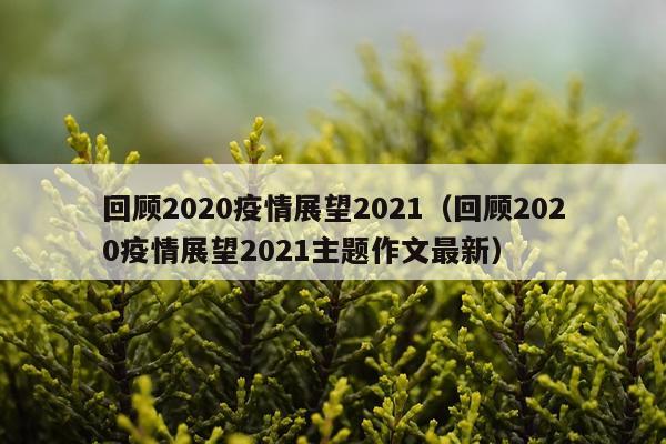 回顾2020疫情展望2021（回顾2020疫情展望2021主题作文最新）