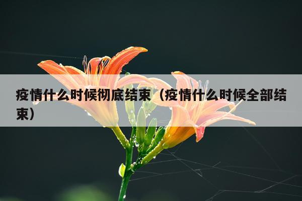 疫情什么时候彻底结束（疫情什么时候全部结束）
