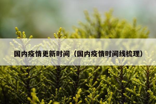 国内疫情更新时间（国内疫情时间线梳理）