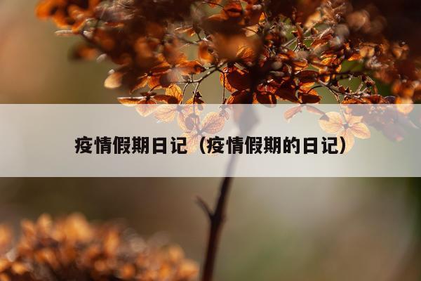 疫情假期日记（疫情假期的日记）
