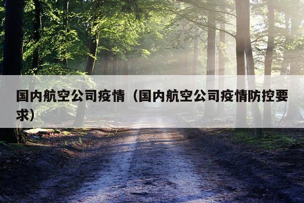 国内航空公司疫情（国内航空公司疫情防控要求）