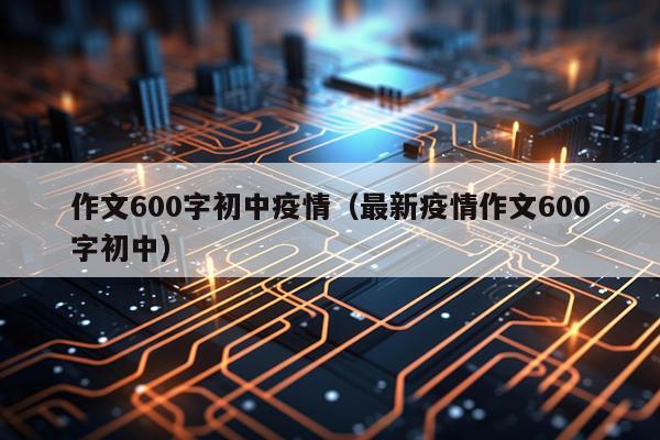 作文600字初中疫情（最新疫情作文600字初中）