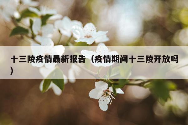 十三陵疫情最新报告（疫情期间十三陵开放吗）