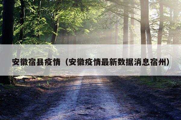 安徽宿县疫情（安徽疫情最新数据消息宿州）