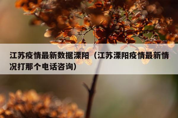 江苏疫情最新数据溧阳（江苏溧阳疫情最新情况打那个电话咨询）