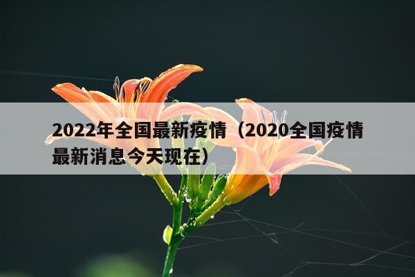 2022年全国最新疫情（2020全国疫情最新消息今天现在）