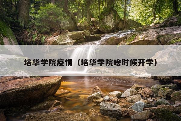 培华学院疫情(培华学院啥时候开学)