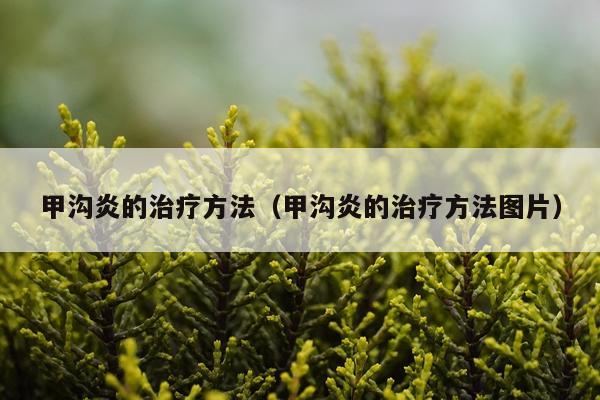 甲沟炎的治疗方法(甲沟炎的治疗方法图片)