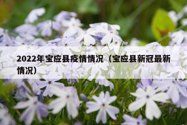 2022年宝应县疫情情况(宝应县新冠最新情况)
