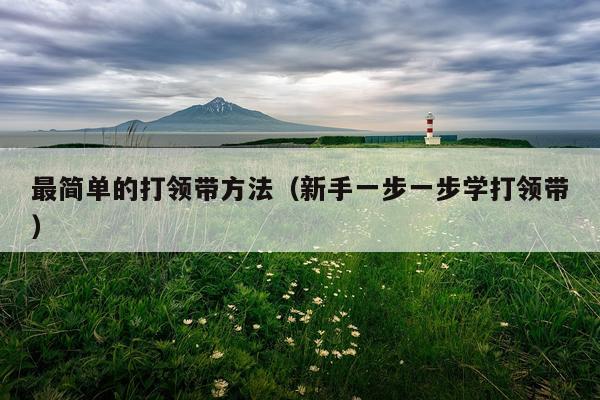 最简单的打领带方法（新手一步一步学打领带）