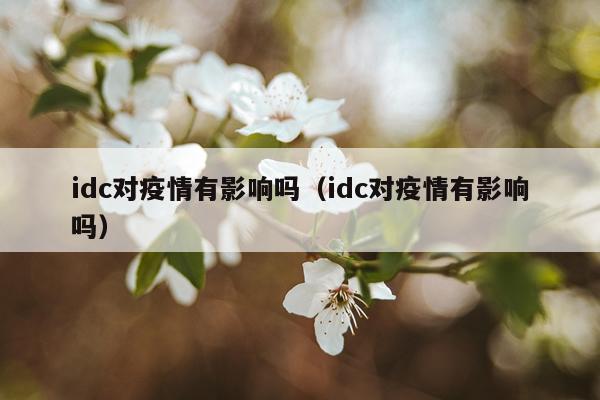 idc对疫情有影响吗(idc对疫情有影响吗)