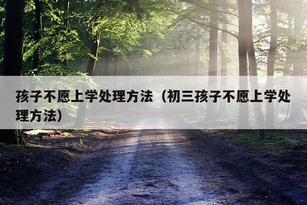 孩子不愿上学处理方法(初三孩子不愿上学处理方法)